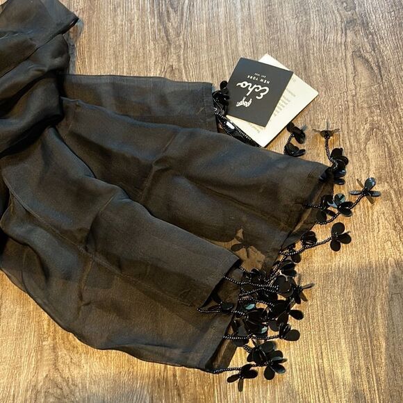 Echo Design Black Shawl NEW - Picture 2 of 2